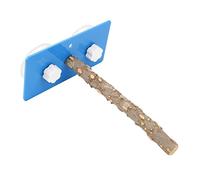 KIMISS Raccumi in Piedi per Uccelli a Parete in Plastica con una Mano di Aspirazione per Docce e Viaggi - Design del Legno di Fagara (Pepperwood)