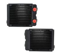 KIMISS Radiatore di Raffreddamento Ad Acqua, Dissipatore di Calore in Rame a 2 Strati TSRP 120mm 12 Ventole a Tubo Lavello per Accessori per Computer