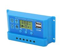 KIMISS Regolatore di Carica Solare con Parametri Regolabili Display LCD PWM Regolatore di Carica Solare USB 12V 24V per Batterie al Litio e AGM (20A)