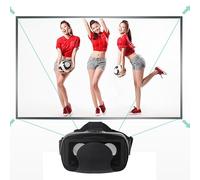 KIMISS Regolazione 3D VR Headset per Gioco Mobile | Morbida benda rimovibile sull\'occhio, lenti con rivestimento in luce blu, compatibile con smartphone da 5-7 pollici, non