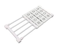 KIMISS Ripiano Tenditore Espandibile per Armadio - Divisorio Organizer Telescopico Senza Trapano, Larghezza 24 Cm, Ripiano Tenditore Regolabile e Salvaspazio per Armadio, Libreria e Scarpiera