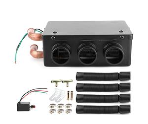 KIMISS Riscaldamento 12V per Auto + Riscaldatore per Auto, 12V 50W Scaldino Invernale Portatile a 3 Fori per Riscaldamento Rapido Antigelo Che Rimuove Il Basso Rumore Auto