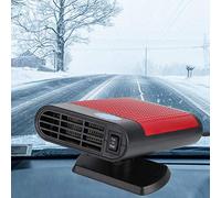 KIMISS Riscaldatore Portatile per Auto, Sbrinatore e Disappannatore per Parabrezza 12V 150W per l'inverno - Ventola Riscaldante Automatica con Base Girevole a 360° (#1)