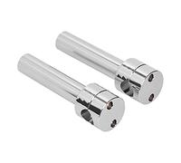 KIMISS Riser Manubrio Moto da 22 Mm - Adattatore Universale con Morsetto Rotondo per Moto da Cross e ATV - Costruzione Resistente in Lega di Alluminio (Placcato al cromo)