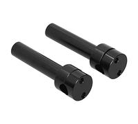 KIMISS Riser Manubrio Moto da 22 Mm - Adattatore Universale con Morsetto Rotondo per Moto da Cross e ATV - Costruzione Resistente in Lega di Alluminio (BLACK)