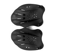 KIMISS Robuste Paddle da Bagno Addestramento da Bagno Paddles Pinne a Mano da Nuoto Anti -Slip per Adolescenti e Principianti per Prestazioni di Nuoto Avanzate (Black)