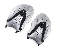 KIMISS Robuste Paddle da Bagno Addestramento da Bagno Paddles Pinne a Mano da Nuoto Anti -Slip per Adolescenti e Principianti per Prestazioni di Nuoto Avanzate (Grigio Argento)