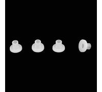 KIMISS Rondelle per Rondelle Distanziatrici in Plastica Isolate con Guarnizione per Smorzamento delle Vibrazioni 100 Pezzi, Rondelle per Rondelle per Transistor in Plastica Bianca,