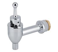 KIMISS Rubinetto per Dispenser di Bevande Rubinetto in Rame per Vino Birra Barile Dispenser per Bevande di Ricambio Dorato (Cromato 12mm)