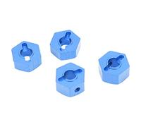 KIMISS Ruota RC Esagonale in Lega di Alluminio 12 Mm di Diametro 5,5 Mm e 7 di Spessore Set di Accessori per 1/10 Slash 4x4 Rustler Stampede Slash 2WD (BLUE)