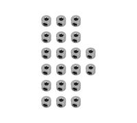 KIMISS Ruote per Aeroplani Rc Collare di Arresto per Aereo Rc Acciaio Inossidabile 20 Pezzi Set di Tappi per Carrello di Atterraggio Collare per Ruote 2,1 Mm Acciaio Inossidabile