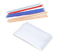 KIMISS Sacchetti Trasparenti, 100 Pezzi Trasparenti con Nastro per Favori, Caramelle, Biscotti, Donazioni, Matrimonio, Festival, Materiale di Grado Alimentare