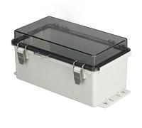 KIMISS Scatola di Giunzione Impermeabile per Esterni - Custodia Elettrica Antipolvere IP66, Plastica ABS con Chiusure in Acciaio Inossidabile, Facile Accesso, Design Versatile per Progetti Fai Te e