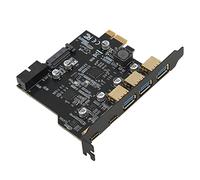 KIMISS Scheda DI ESPANSIONE della Porta USB 3.0 Ad Alta velocità 5 PCIE 1X a SCHEGGIO DI ESPANSIONE USB Supporto più Sistemi e Porte 3.0 Ad Alta Efficienza