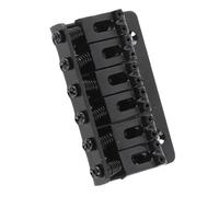 KIMISS Sella Rigida Fissa per Ponte per Chitarra Elettrica per Stile Tele a 6 Corde - Sostituzione Durevole del Ferro (BLACK)