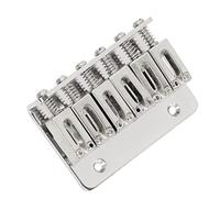 KIMISS Sella Rigida Fissa per Ponte per Chitarra Elettrica per Stile Tele a 6 Corde - Sostituzione Durevole del Ferro (SILVER)