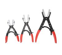 KIMISS Set di 3 Pinze per Fascette Regolabili con Impugnatura Antiscivolo per Uso Automobilistico e Idraulico - Pinze per Stringere i Tubi per Tubazioni di Radiatore, Carburante e Refrigerante