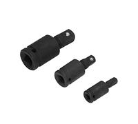 KIMISS Set di Adattatori per Prese Congiunte Universali da 3 Pezzi per Strumenti di Impatto da 1/2, 1/4, 3/8 - Adattatori di Estensione per Prese Flessibili per Angoli Difficili da Raggiungere