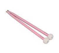 KIMISS Set di Bacchette per Batteria da 2 Pezzi con Testa in Feltro e Manico in Acero - Accessori Ideali per Batteristi (Roseo)