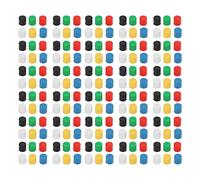 KIMISS Set di Cappucci per Pulsanti Multicolori per Interruttori Tattili Breadboard - Copripulsanti Rotondi in Plastica ABS da 180 Pezzi con 6 Opzioni di