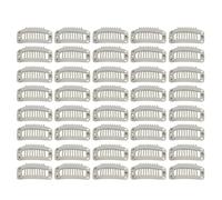 KIMISS Set di Clamp/Holder per Parrucca 40 Pezzi - Clamp/Holder per Pettine a Scatto in Acciaio Inossidabile a 9 Denti per Estensioni dei Capelli Fai-te - Accessori per il Fissaggio Sicuro della