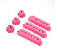 KIMISS Set di Coperture per Pickup Single Coil - 3 Pezzi 48 Mm, 50 Mm, 52 per Chitarra Elettrica, Sostituzione Perfetta Rosa (PINK)