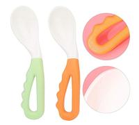 KIMISS Set di Cucchiai da Alimentazione per Neonati - Soft Non Tossico PP di Allenamento PP Spoon per i più Piccoli - Manico Ergonomico, Presa Facile e Stoviglie Sicure per l'Alimentazione del