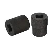 KIMISS Set di Estrattori per Dadi con Aletta 2 Pezzi Set di Rimozione Dadi con Aletta Ruota di Emergenza 19-26mm 1/2 Pollice Attacco Quadro per Utensili Pneumatici Manuali Kit Estrattore Bulloni