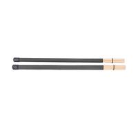 KIMISS Set di Mazze con Bacchette per Spazzole in bambù da 2 Pezzi per Strumenti a Percussione, Ideali per Batteristi e Appassionati di Jazz (BLACK)