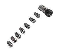 KIMISS Set di Pinze a Molla ER11 7 Pezzi per Fresatura CNC, Asta di Prolunga del Supporto dell'albero Motore da 5 Mm, Strumento di Precisione per Alesatura e Foratura