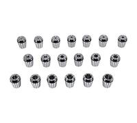 KIMISS Set di Pinze ER32 - Strumento di Fresatura e Incisione CNC per Bloccaggio di Precisione, Kit di Pinze a Molla da 19 Pezzi, Intervallo di Serraggio da 2 Mm a 20 Mm