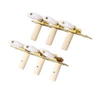 KIMISS Set di Sintonizzatori di Chitarra Classici - 2 Pezzi di Accordatura della Chitarra per Chitarre Acustiche e Folk con Bottoni, Costruzione in Metallo Resistente
