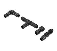 KIMISS Set di Sistemi di Irrigazione per Irrigazione a Goccia 20pc - Connettori di Accoppiamento a Gomiti per Il Tubo da 1/2" - Forniture da Giardino per Annaffiatura Efficiente