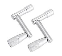 KIMISS Set di Tasti di Accordatura di 2 Pc per Tamburi di Rullante e Marcia - Strumento Hardware a Percussione a Movimento Continuo per una Regolazione del Suono Precisa
