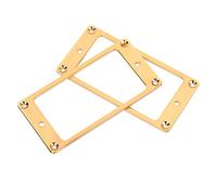 KIMISS Set di Telai per Pickup da 2 Pezzi - Anelli di Montaggio in Metallo per Chitarra Elettrica per Decorazioni e Parti di Ricambio (GOLD)