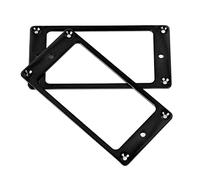 KIMISS Set di Telai per Pickup da 2 Pezzi - Anelli di Montaggio in Metallo per Chitarra Elettrica per Decorazioni e Parti di Ricambio (BLACK)