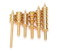 KIMISS Set di Utensili per Lucidatura per Lisciatrice di Pelle - Lucidabordi in Ottone 6 Pezzi per Artigianato in Pelle, Lucidatrice Elettrica Ad Alta Temperatura Finitura Senza Soluzione di
