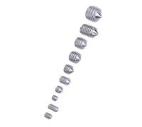 KIMISS Set di Viti Senza Testa in Acciaio Inossidabile di qualità Premium 200 Pezzi con Esagono Incassato - Dimensioni M3/M4/M5/M6/M8 per Strumenti di Precisione