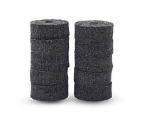 KIMISS Set Feltrini per Piatti - Rondelle per Piatti Jazz da 10 Pezzi e Accessori per Smorzare il Suono del Charleston per Batteristi (GRAY)