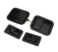 KIMISS Set Maniglie per Porta Esterna Interna Anteriore Sinistra Destra 55176476AC Compatibile con YJ 1991-1996 e TJ 1997-2004 - Kit Completo con Accessori di Installazione