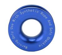 KIMISS Snatch Ring, Winch Snatch Recovery Ring 41000lbs di Rottura per 7/16in 1/2in Soft Grillo con 3/16in 1/4in 3/8in Corde(Blu)
