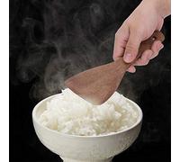 KIMISS Spatola in Legno di Alta qualità Utensile da Pala per Riso Fritto Utensili - Set di Utensili da Durevoli per Cucinare e Cuocere Al Forno (Bocca obliqua)