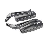 KIMISS Specchietti Rettangolari Universali per Moto - 2 Pezzi Retrovisori in Lega di Alluminio per Manubrio