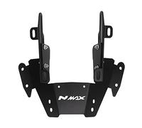 KIMISS Spoiler Regolabile con Staffa per Parabrezza Moto per Nmax 155 2020-2022 - Robusto Aggiornamento in Metallo Nero