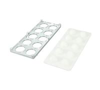 KIMISS Square Ravioli Maker Press - Stampo per Gnocchi Addominali di Ferro a 10 Buche per Ravioli e Pasticcini Italiani Fatti in Casa (SILVER)