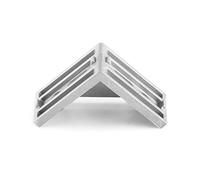 KIMISS Staffa Angolare in Alluminio 5pcs 58x58mm L Fissile del Braccio Ad Angolo Destro - Soluzione di Resistenza Industriale Mobili