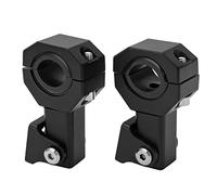 KIMISS Staffa di Montaggio per Faretto da 2 Pezzi, Morsetto di Montaggio per Faretto in Alluminio M5 Apertura 18mm-30mm Supporto per Morsetto per Faro Regolabile per Motocross off Road ATV UTV