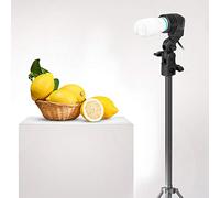 KIMISS Staffa per Luce Fotografica con Portalampada E27 per Illuminazione da Studio - Design ABS Portatile per Lampadine a LED e a Risparmio Energetico (Spina europea 220 V)