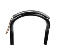 KIMISS Staffa per Luce LED Ad Anello per Sedile Posteriore per Moto Durevole per la Sicurezza Nera (210 mm Tubo piegato)