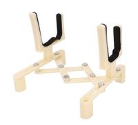 KIMISS Staffa Pieghevole Portatile Regolabile per Violino Protezione Leggera del Calcio Contro l'usura Supporto per Display per Violino Costruzione Robusta/supporti (Beige)